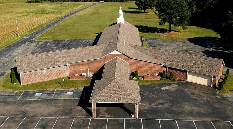 Church shingle re-roof